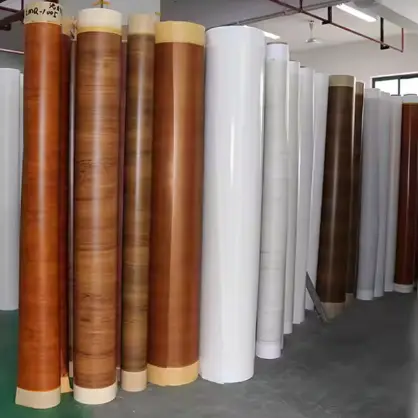 I-PVC Wood Grain Film Vinyl Kitchen nefenisha